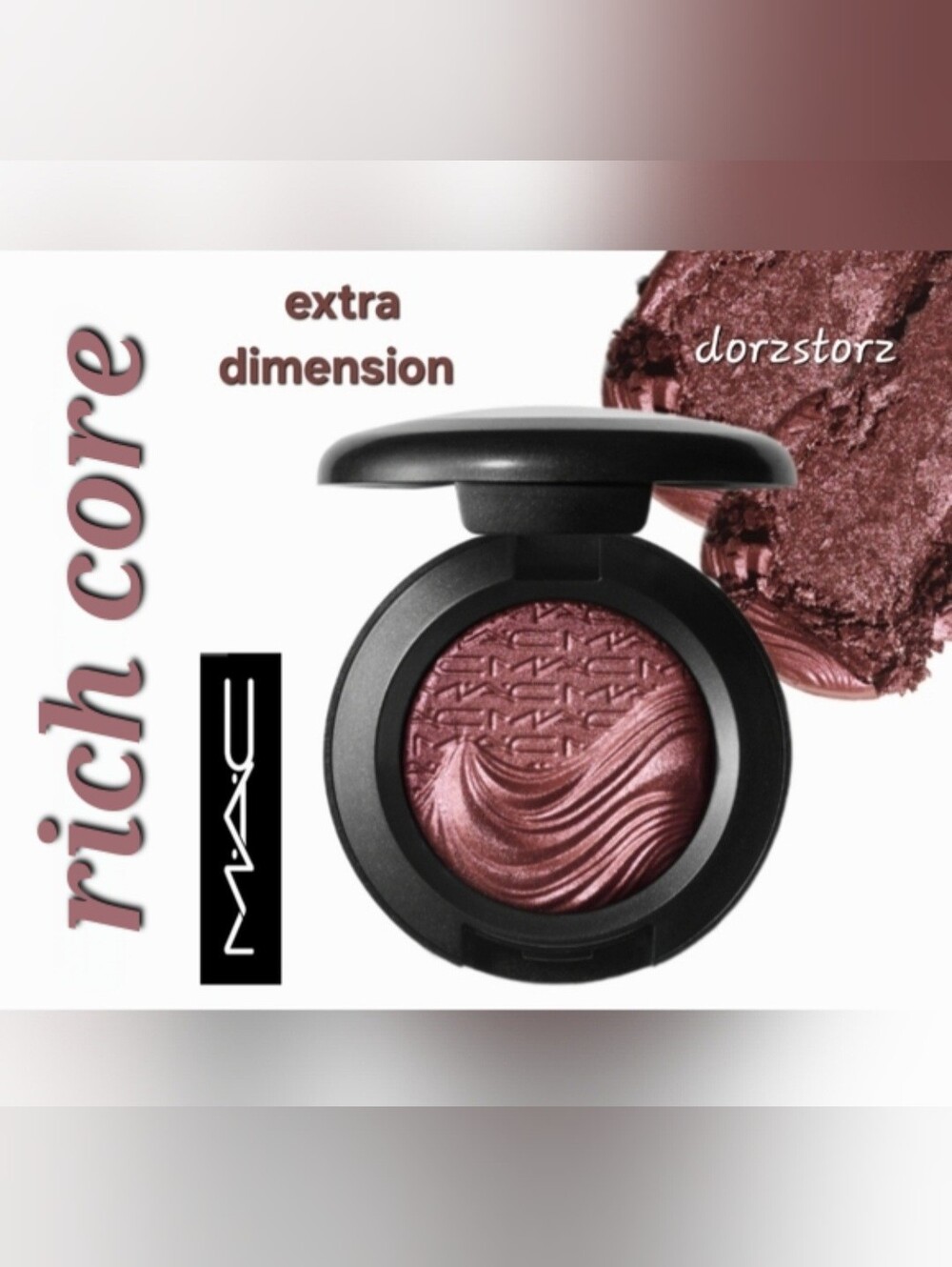 MAC Extra Dimension Eye Shadow • RICH CORE Bronze Brown• Rare Discontinued • NIB